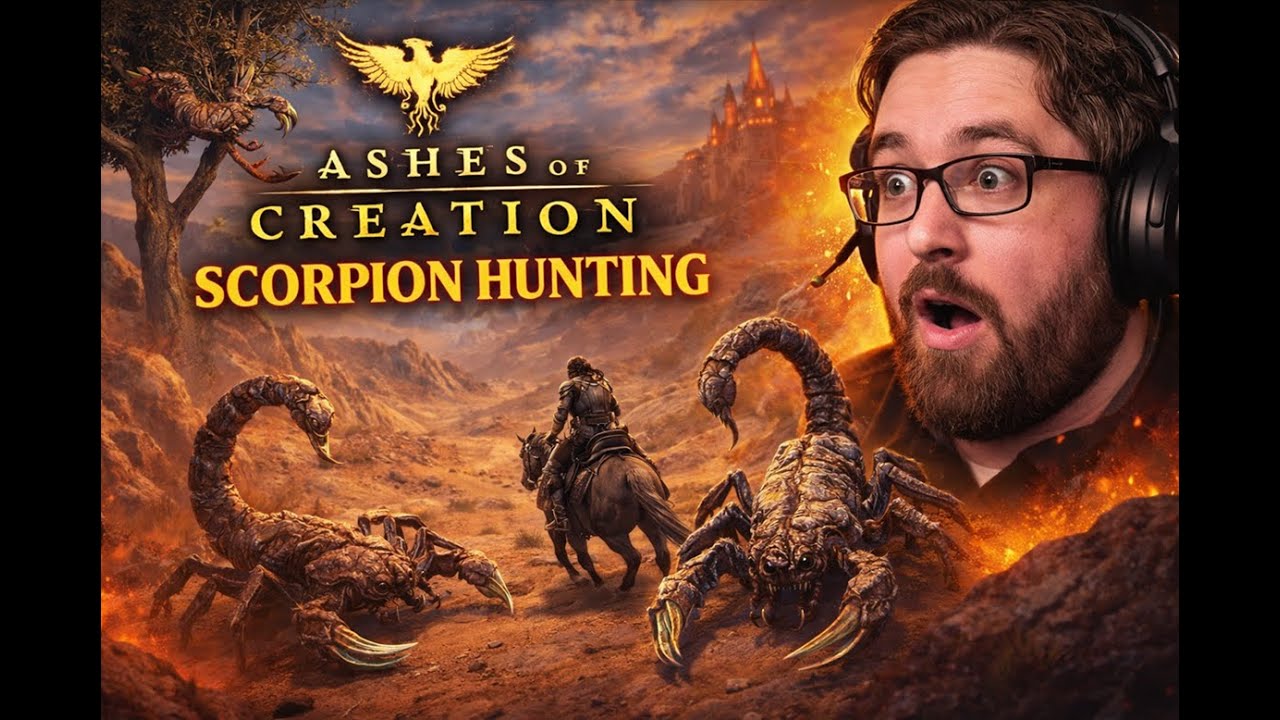 Ashes of Creation: Scorpion Broodling Mount Hunt &ndash; Deaths, Parkour & Desert Madness