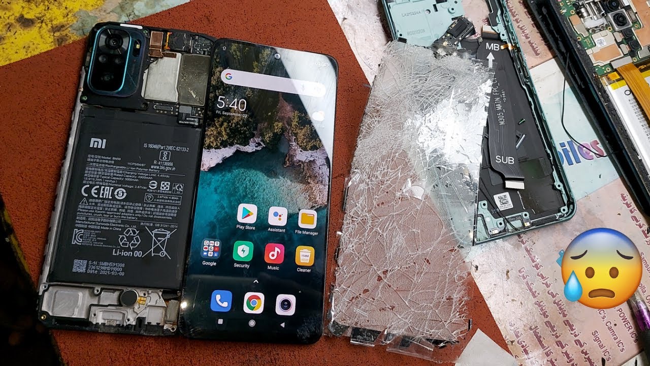 Xiaomi Redmi Note 10 Full Cracked Screen Restoration  | Destroyed Phone | Xiaomi M2101K7AG Screen