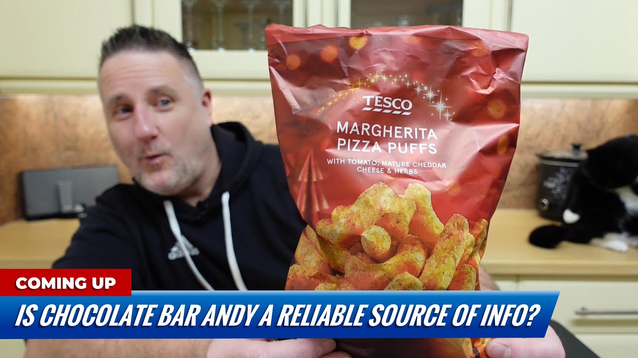 МОЖЕМ ДОВЕРЯТЬ шоколадному батончику Энди? — Обзор Tesco Margherita Pizza Puffs 125 г