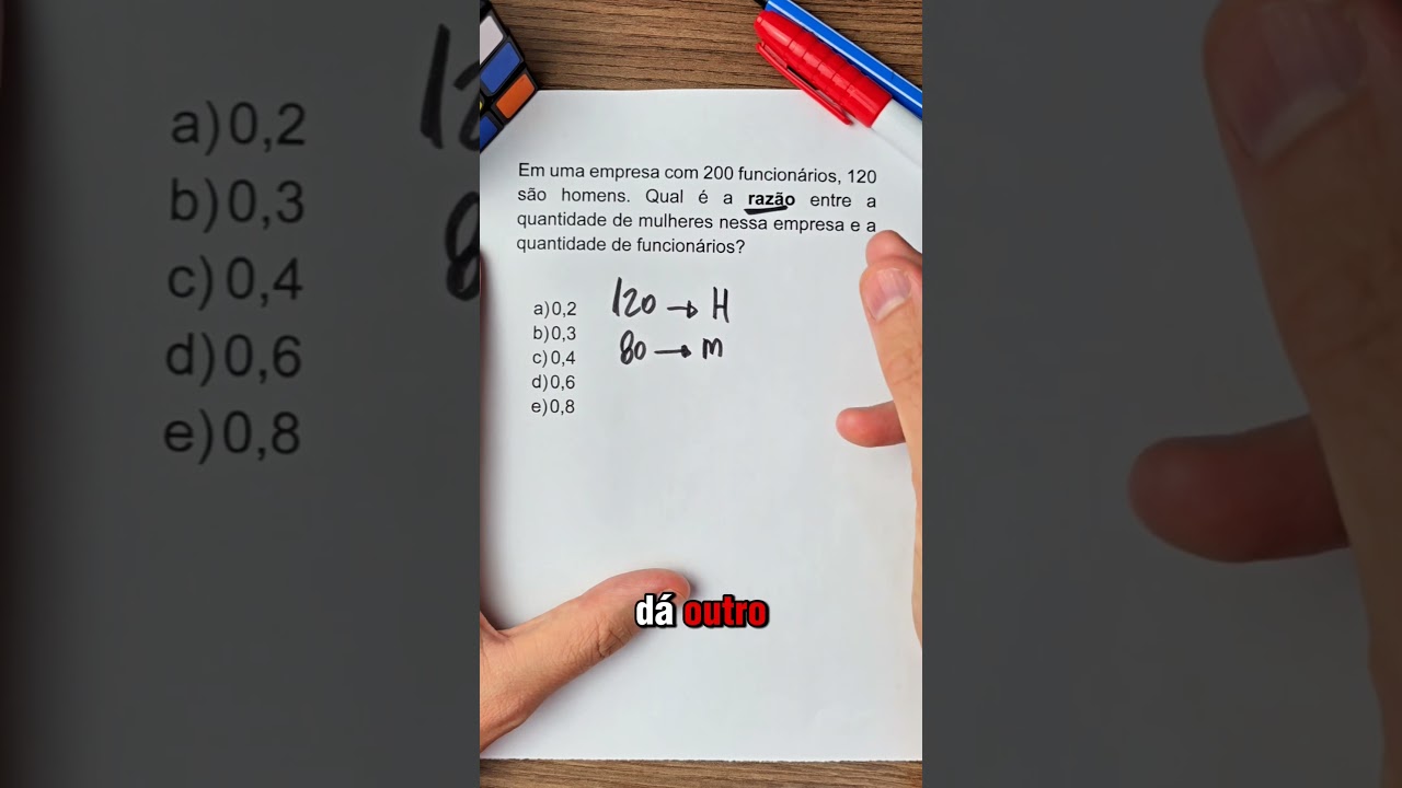 Raz&atilde;o e propor&ccedil;&atilde;o #matem&aacute;tica #raz&atilde;o #concursos