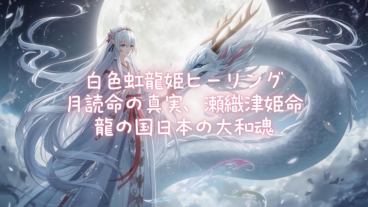 龍の国日本の大和魂✨月読命の真実、瀬織津姫命✨白色虹龍姫ヒーリング🐉✨