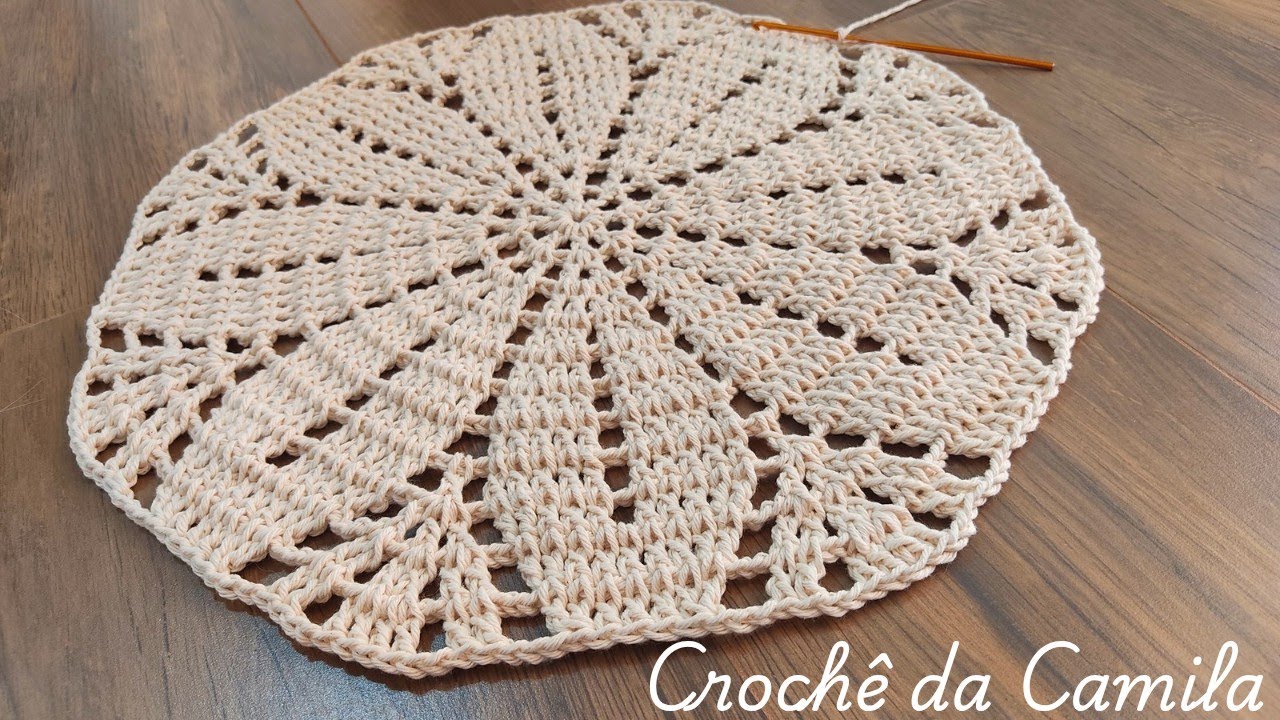 Tapete Redondo em Crochê 🥰 Parte 1 de 3