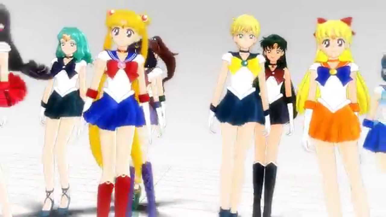 【MMDセーラームーン】Ｒ５人と外部４人で威風堂々【Sailor Moon】