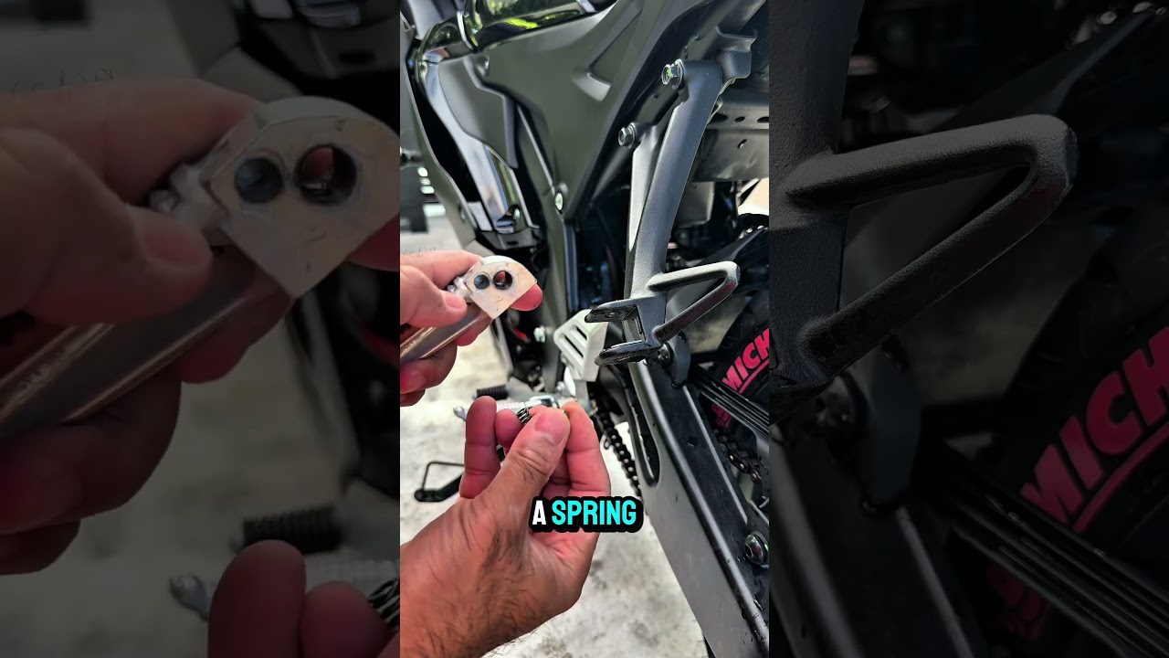New passenger foot pegs for Yamaha YZF-R125. #r125 #bikeaccessory #motorcyclegear #yamahar125