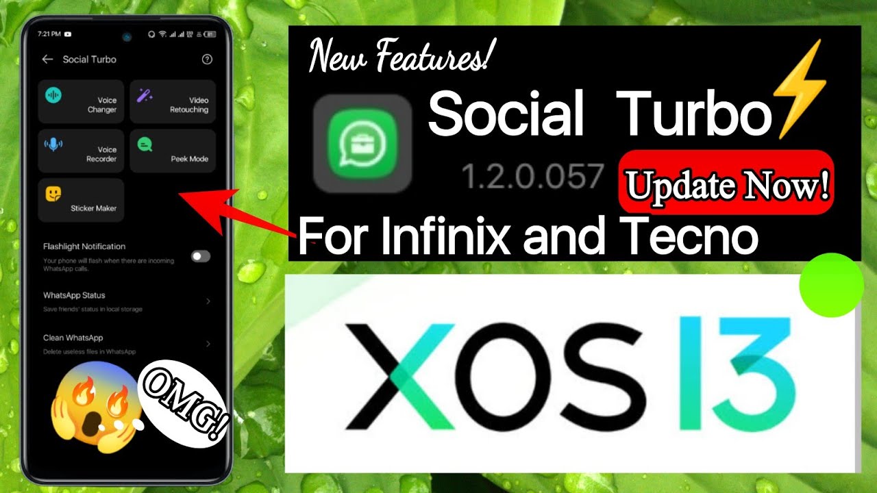 Infinix XOS 13 Social turbo Update | Infinix social turbo app