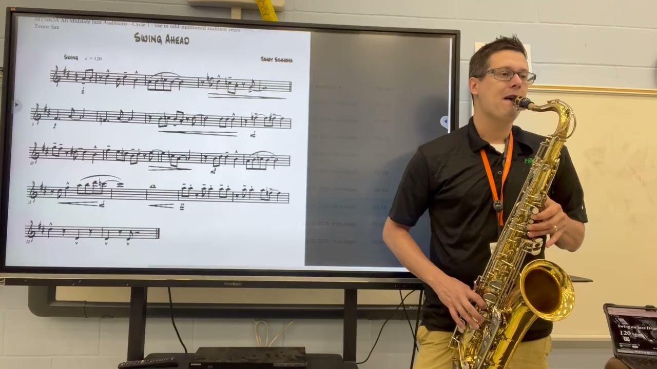 2025-2026 MTSBOA 7th and 8th Grade Mid-State Audition Music - Tenor - Swing