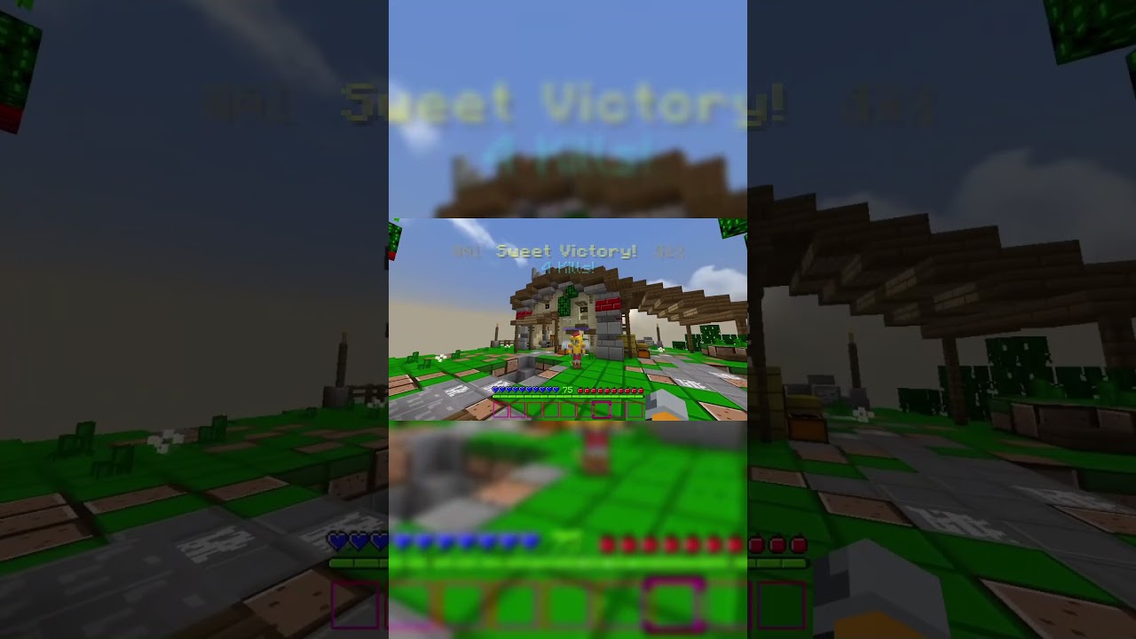 Epic fails in Minecraft The Hive #minecraft #hivegaming #funnyclips #bedwars ￼