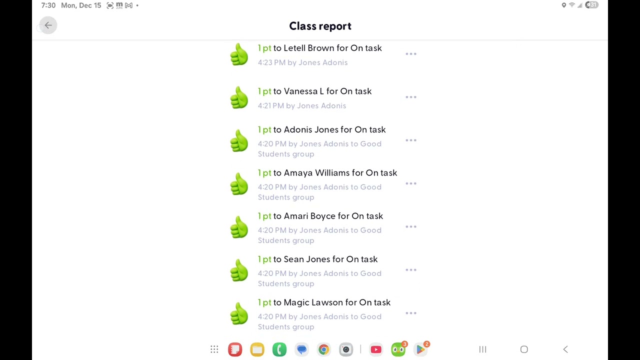 Classdojo Video Part Four