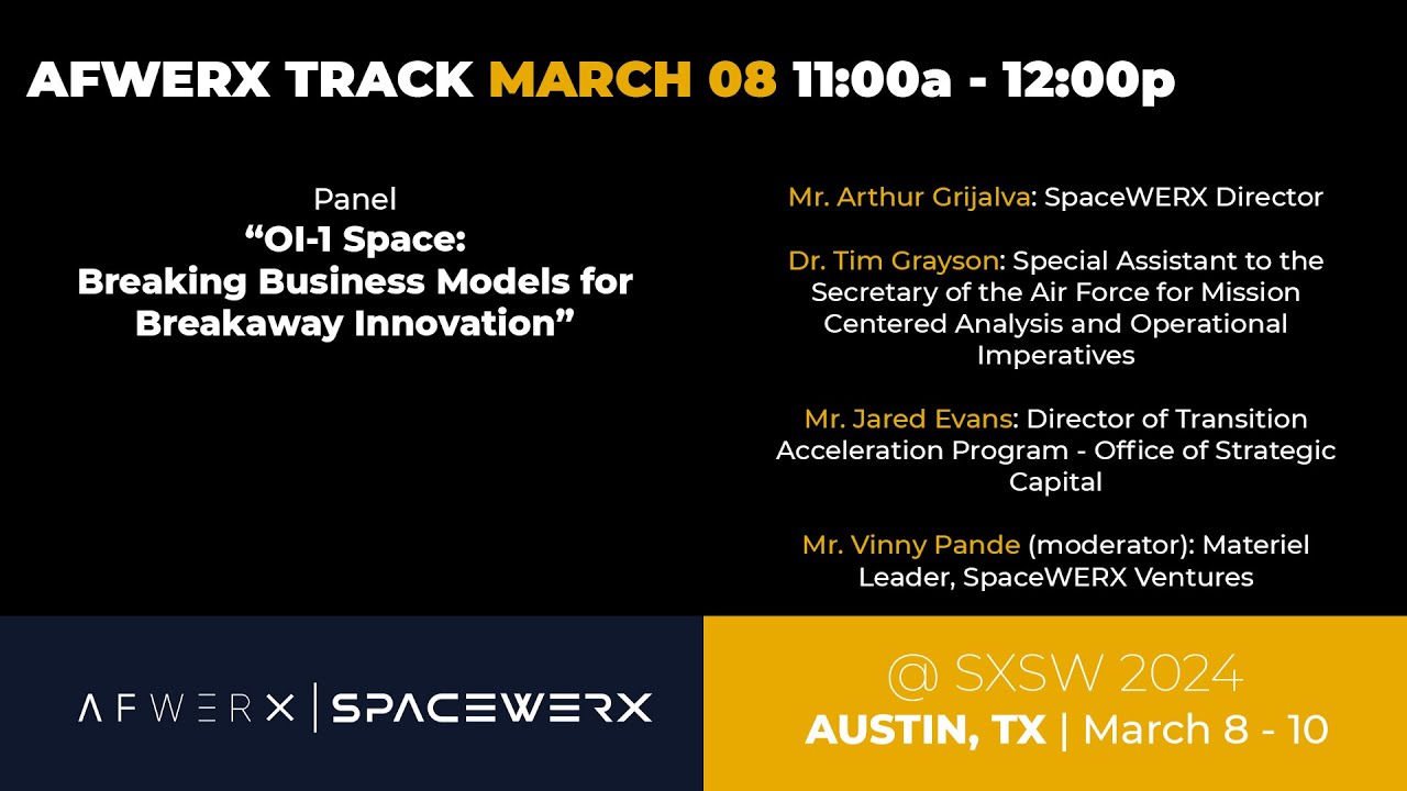 Panel “OI 1 Space Breaking Business Models for Breakaway Innovation”