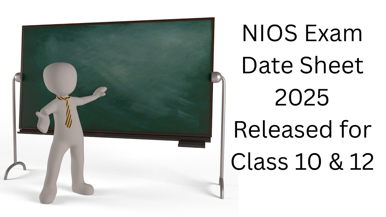 NIOS Exam Date Sheet 2025 Released for Class 10 and 12 #nios #niosdatesheet #nios2025
