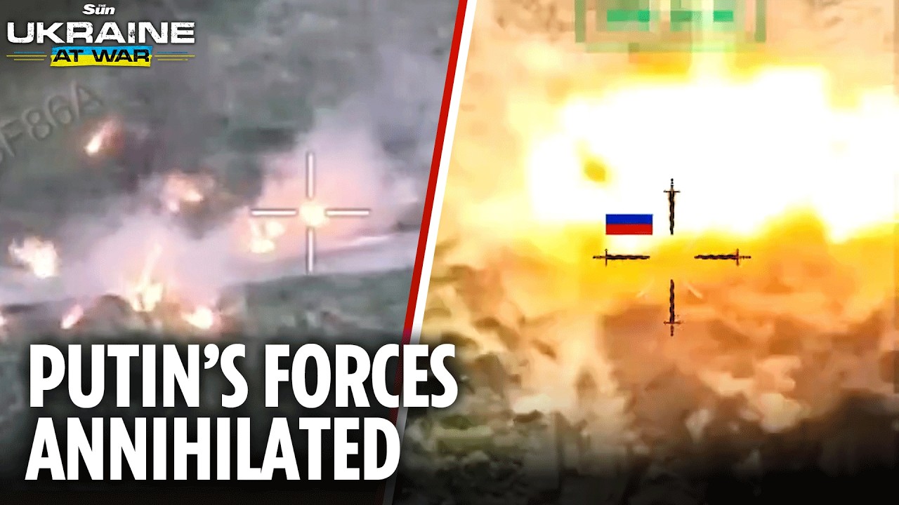 Ukraine strikes Putin's troops & ambush drones sparking huge explosion in Sumy