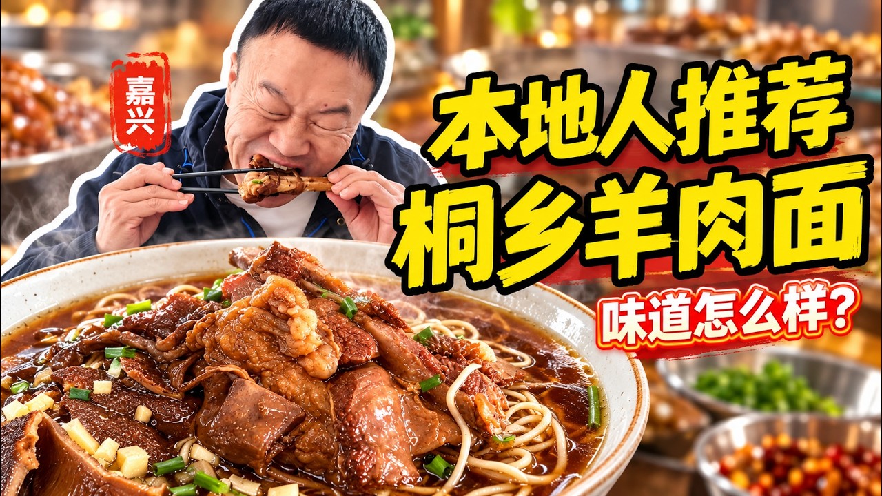 桐乡本地人推荐的羊肉面味道怎么样？#美食 #美食分享日常 #美食分享 #吃货推荐官 #好吃还顶饱 #food