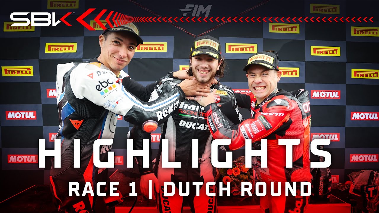 FULL HIGHLIGHTS: Race 1 at the Cathedral of Speed 💨 | 2024 #DutchWorldSBK 🇳🇱