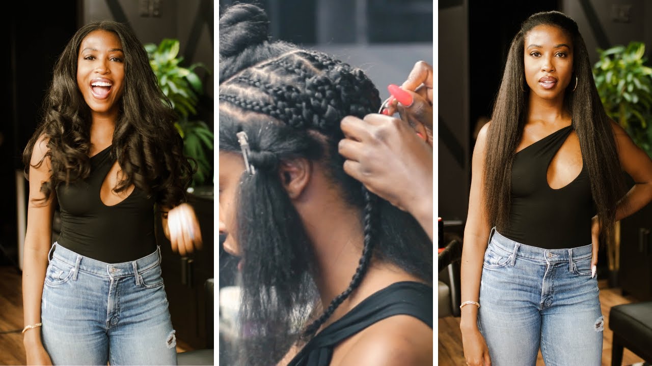 Natural Blow Out Textured Sew In Styled Two Ways | Using Indique | Aisha Beau