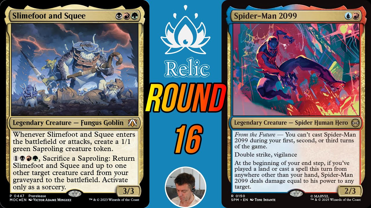 Relic r16 Slimefoot (Nicolas Prail) VS Spiderman99 (Thomas Méchin) - MTG Duel Commander Magic
