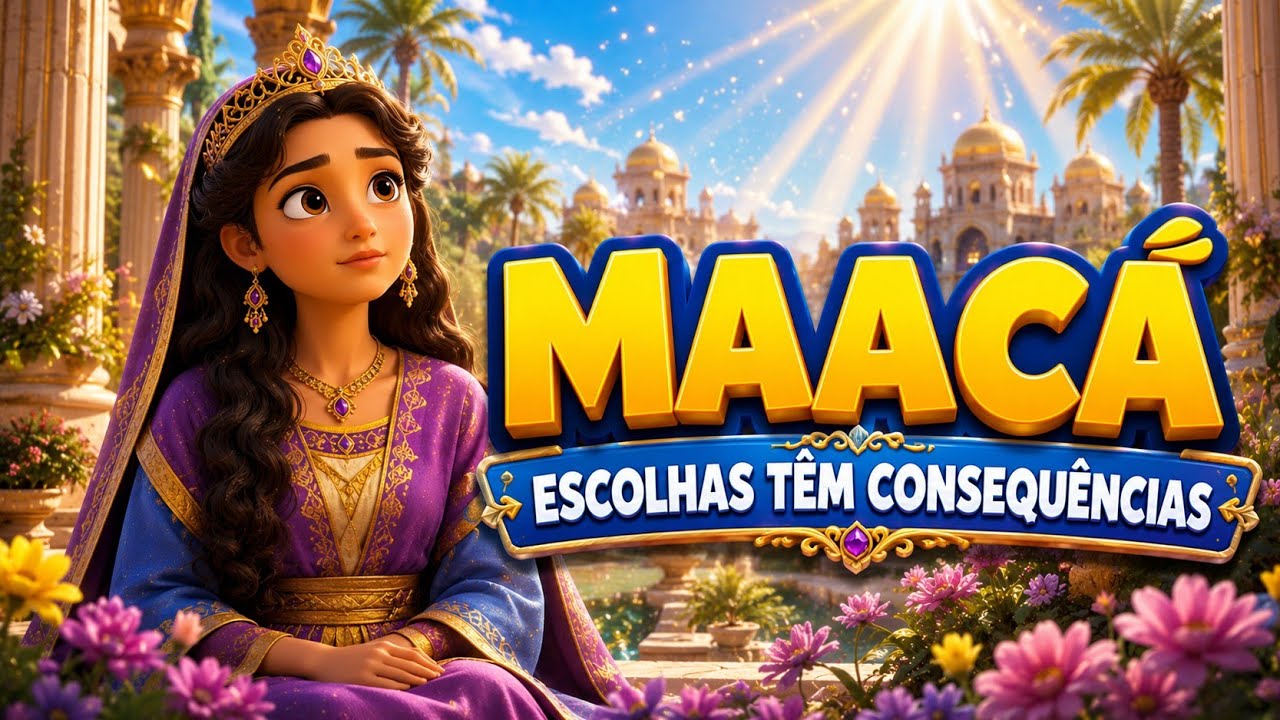 Maacá – Quando Colocamos Deus em Primeiro Lugar 👑💛 | História Bíblica Infantil