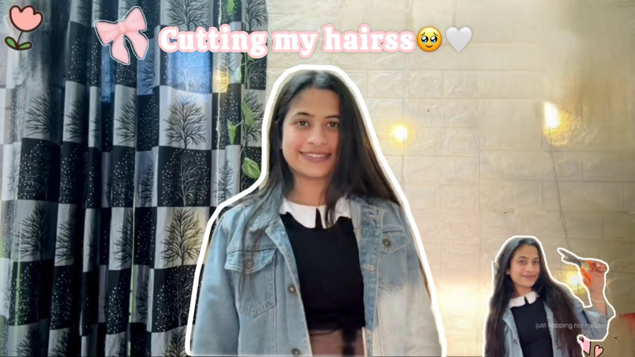 Trimming my hairs🤍🥹