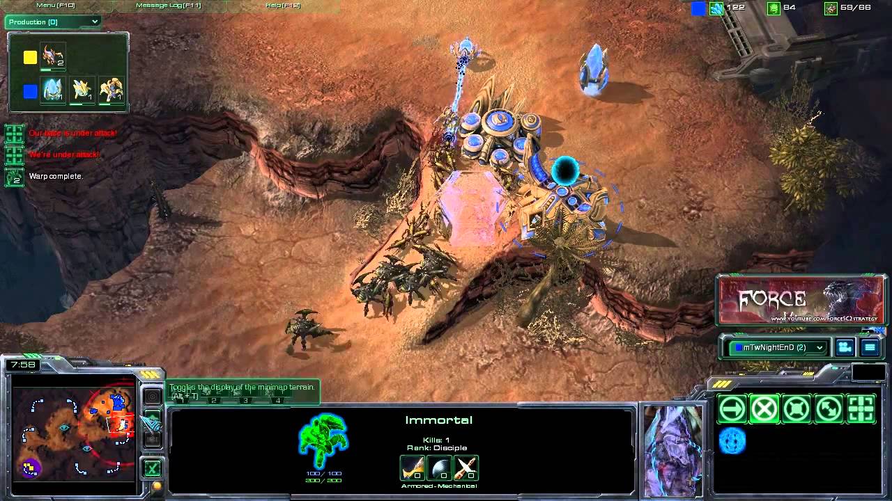 StarCraft 2 - [P] 3 Gate Robo vs 1 Base Zerg - Strategy