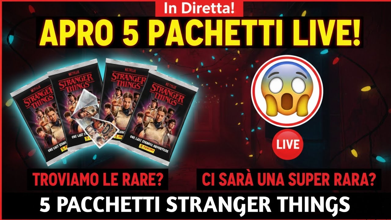 LIVE: Apro 5 Pacchi Stranger Things 🔴