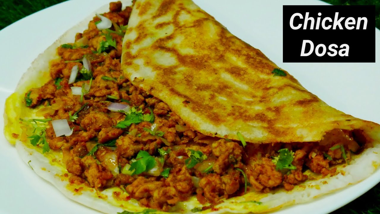 Chicken Dosa Recipe | Chicken Masala Dosa | Street food style chicken dosa @CRSKitchen