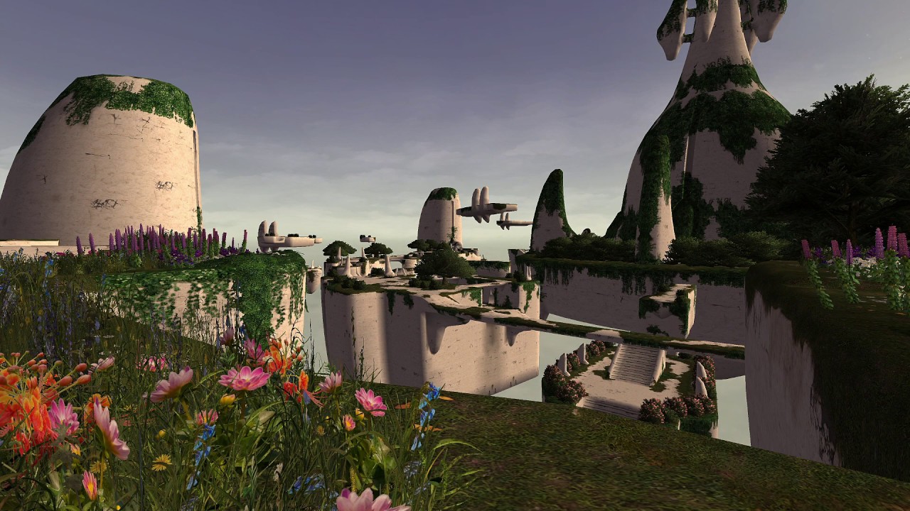 FFXI Sky Music and Ambience Video with Nature Sounds - 2 hours