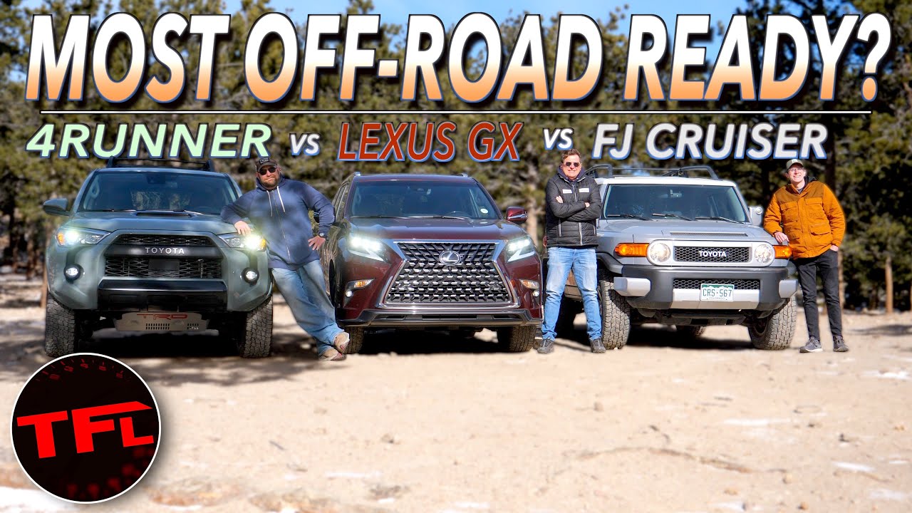 ЛУЧШИЙ внедорожный внедорожник от Toyota &mdash; это... Toyota 4Runner TRD Pro против FJ Cruiser и Lexus GX. Перестрелка!