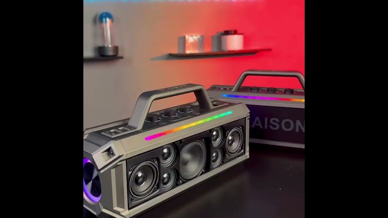 High Power Wireless Bluetooth Speaker Karaoke Professional Charging Portable Claison