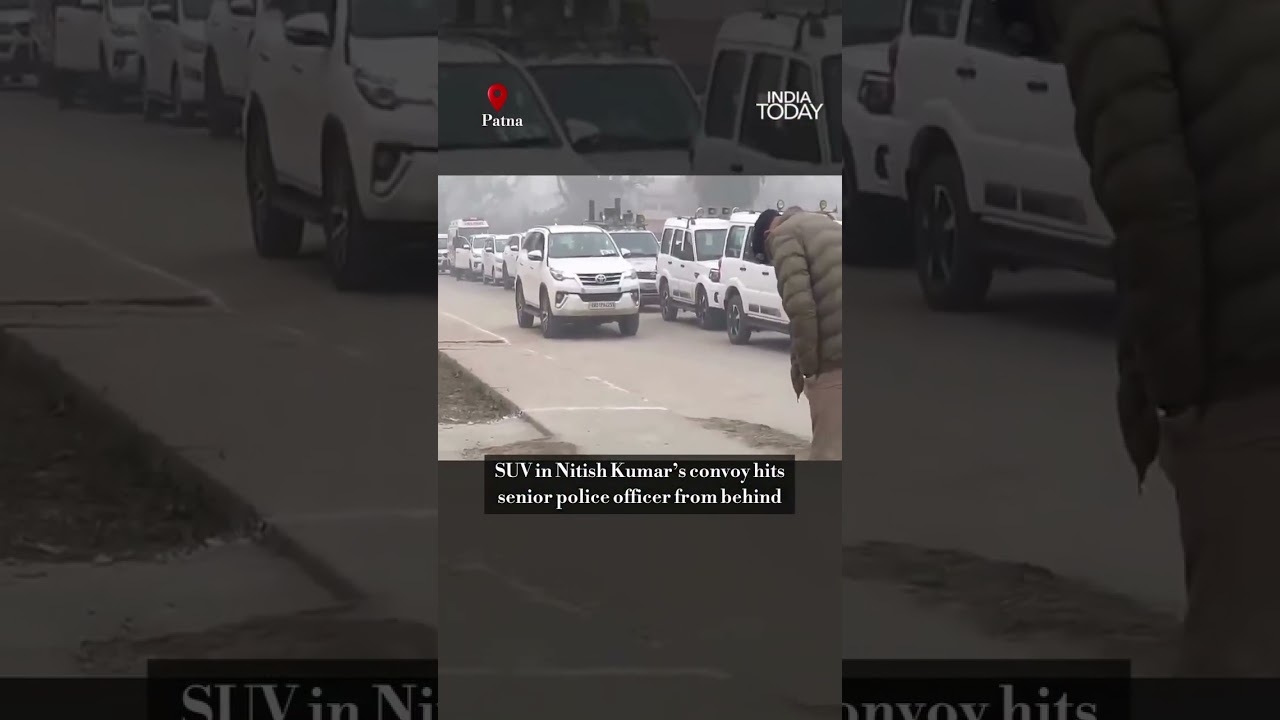 Nitish Kumar Convoy Vehicle Hits Traffic DSP in Patna, Officer Injured