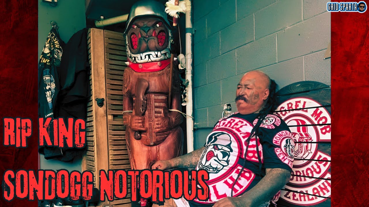 Члены банды Mongrel Mob чтят своего почитаемого лидера в заливе Хокс