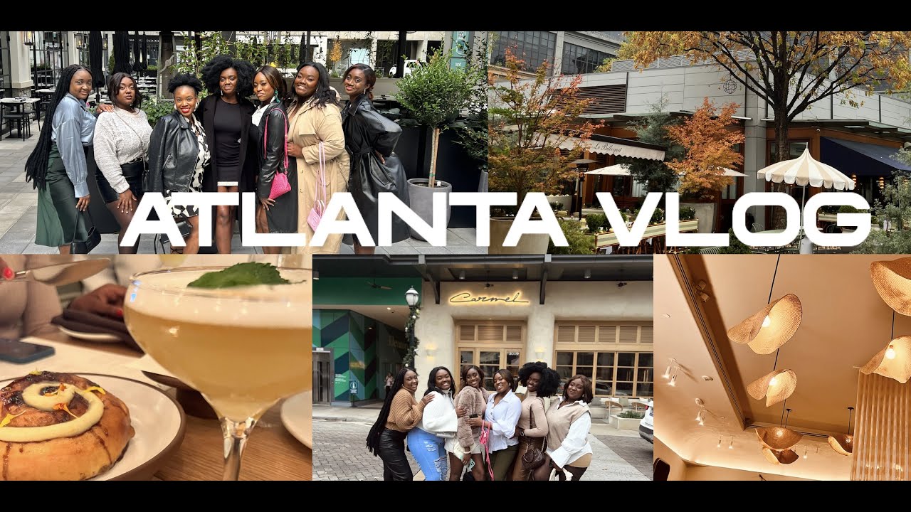 Vlog| Atlanta weekend Vlog| Sip and paint night| Sisters birthday