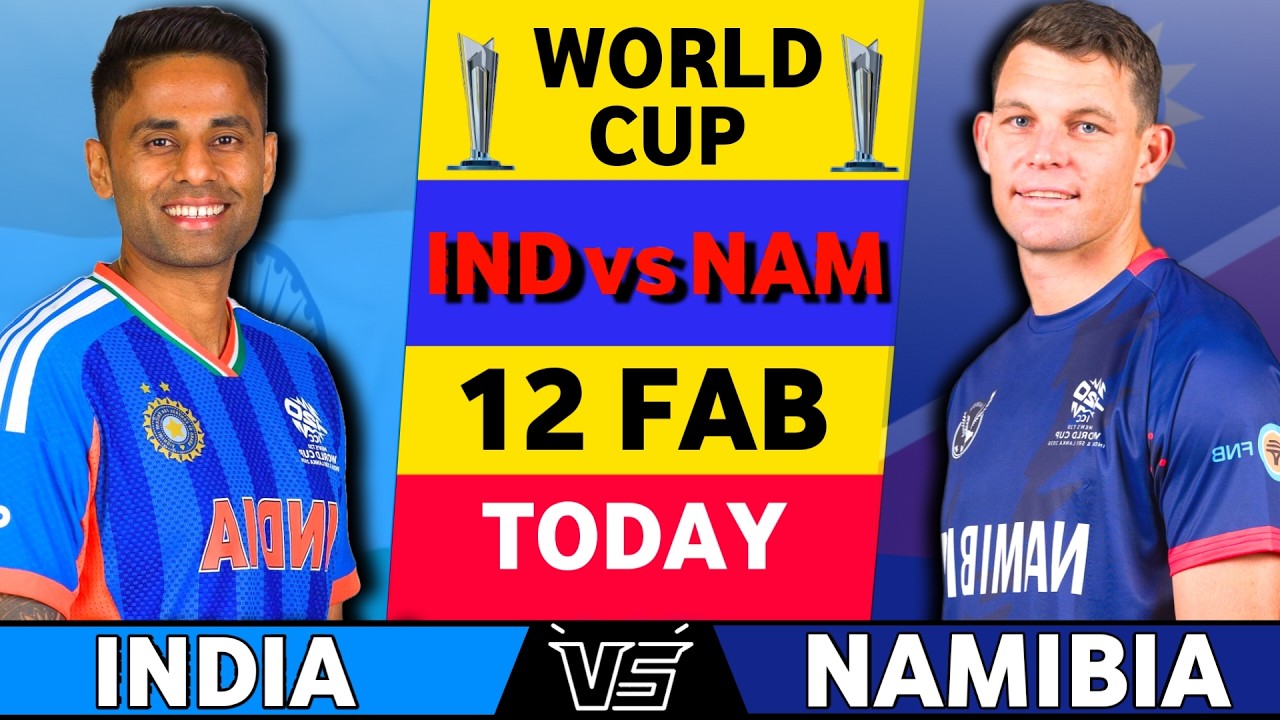 India vs  Namibia T20 World Cup 2026 Match No 18 | IND VS NAM Match Score & Commentary