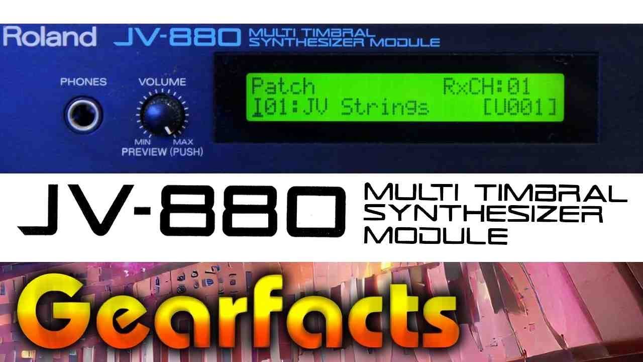 The vintage (classic?) Roland JV-880 rack synth