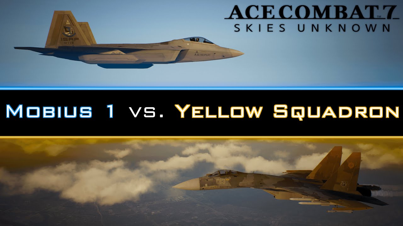 Ace Combat 7: Skies Unknown | Mobius 1 против Yellow Squadron | F-22A Raptor