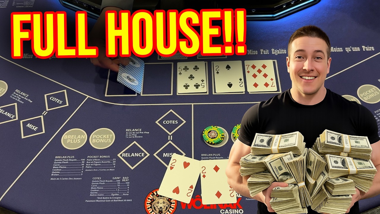 BACK AT THE ULTIMATE TEXAS HOLD'EM POKER TABLE!! CAN WE BEAT THE HOUSE!!? #ultimatetexasholdem