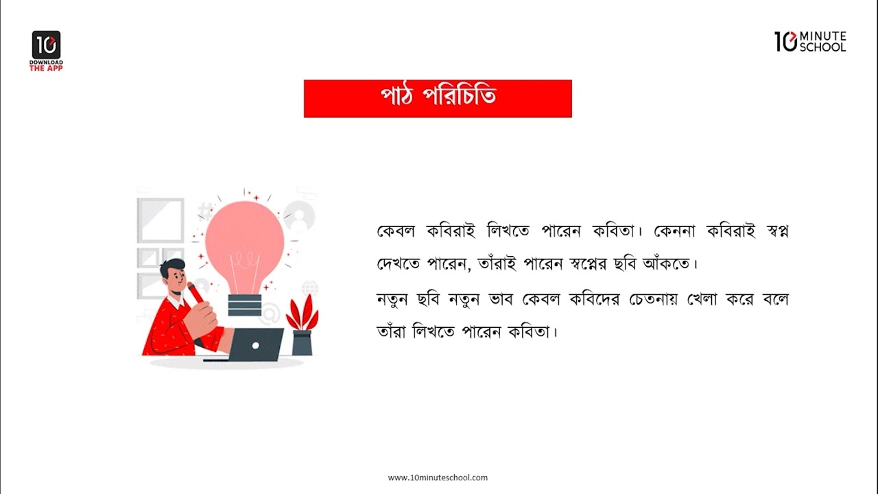শব্দ থেকে কবিতা - শব্দার্থ ও টীকা, পাঠের উদ্দেশ্য, পাঠ-পরিচিতি, লেখক-পরিচিতি [Class 7]