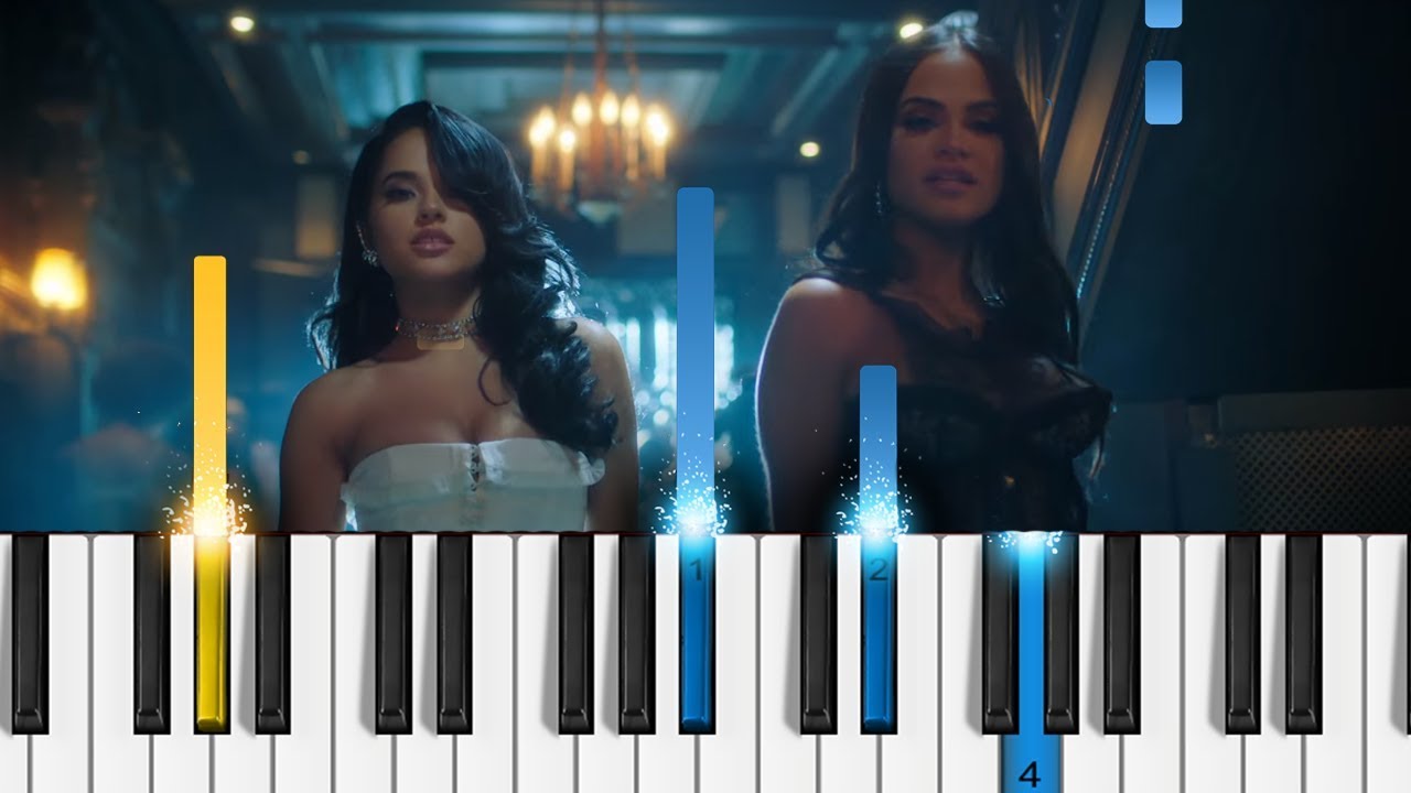 Becky G, Natti Natasha - Sin Pijama - EASY Piano Tutorial