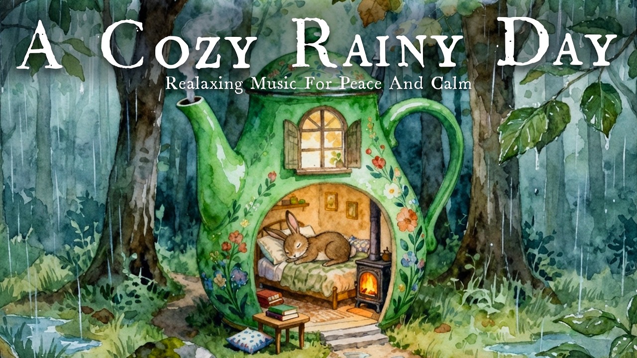 [Кельтская музыка] Уютный дождливый день в маленьком домике кролика – нежная сказочная музыка