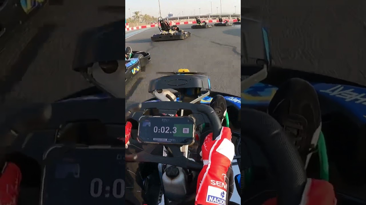 Testing Dragy Lap Timer on the Track! #kartingtech #dragy #lapdata #YasKartzone #matteokart83