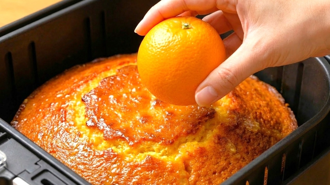 This Air Fryer Orange Cake Has Gone Viral and It's So Good! Simple & Delicious!