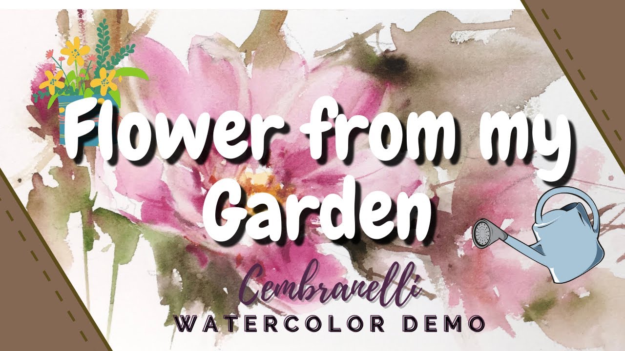 Flower from my Garden - Watercolor/Aquarela - Demo
