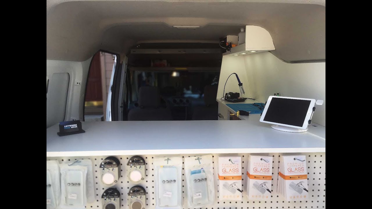 Transit van office renovation