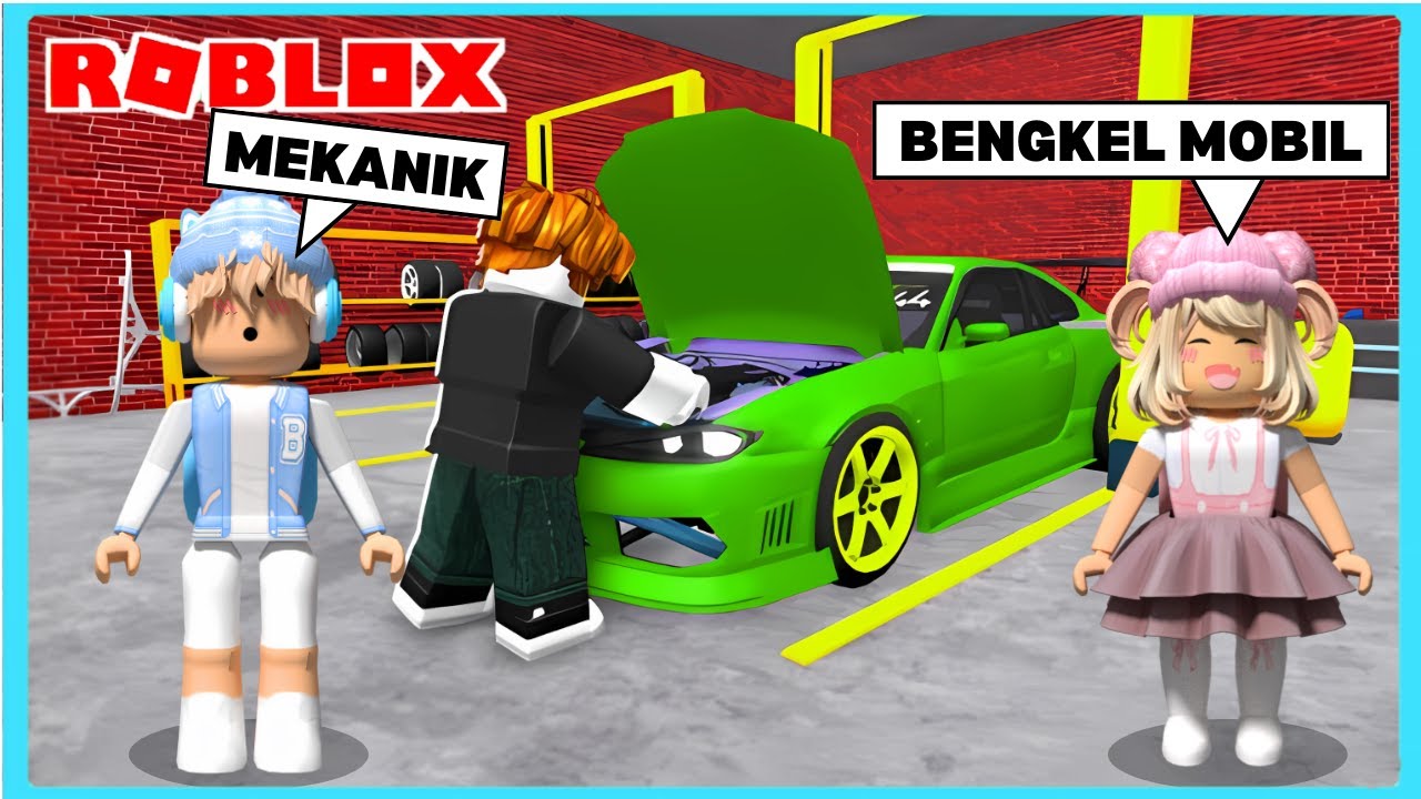 Aku Dan Adiku Membuat Bengkel Paling Laris Di Roblox Brookhaven ft 