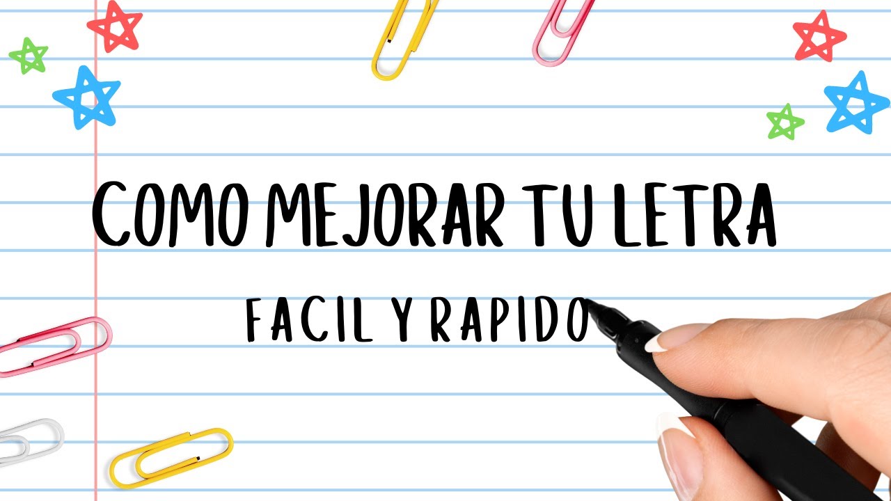 MEJORA TU LETRA FACIL Y RAPIDO PARA TENER APUNTES BONITOS