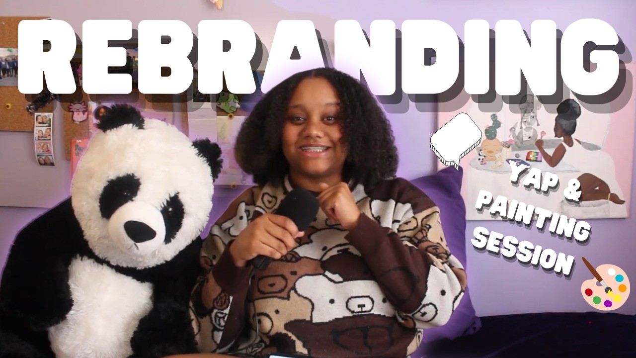 How I’m Rebranding To Become A Full Time Artist | Yap & Paint With Me