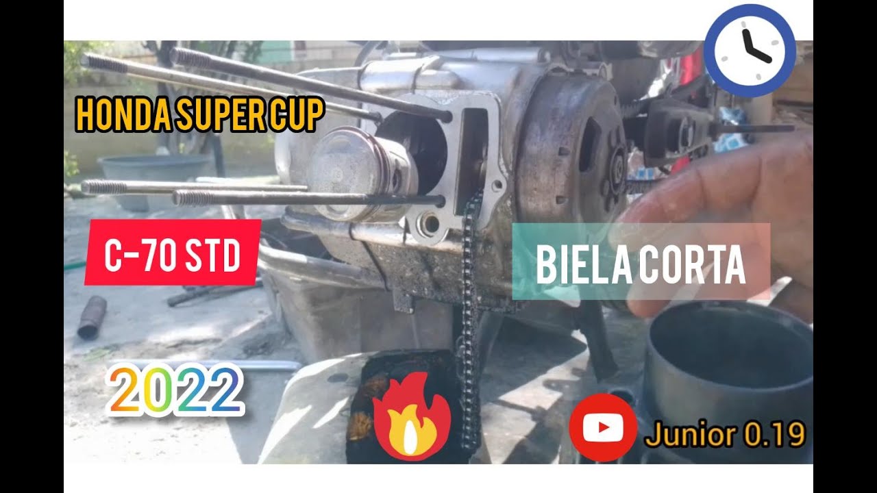 Ensamble de pistón cilindro y culata en honda C-70cc 2025