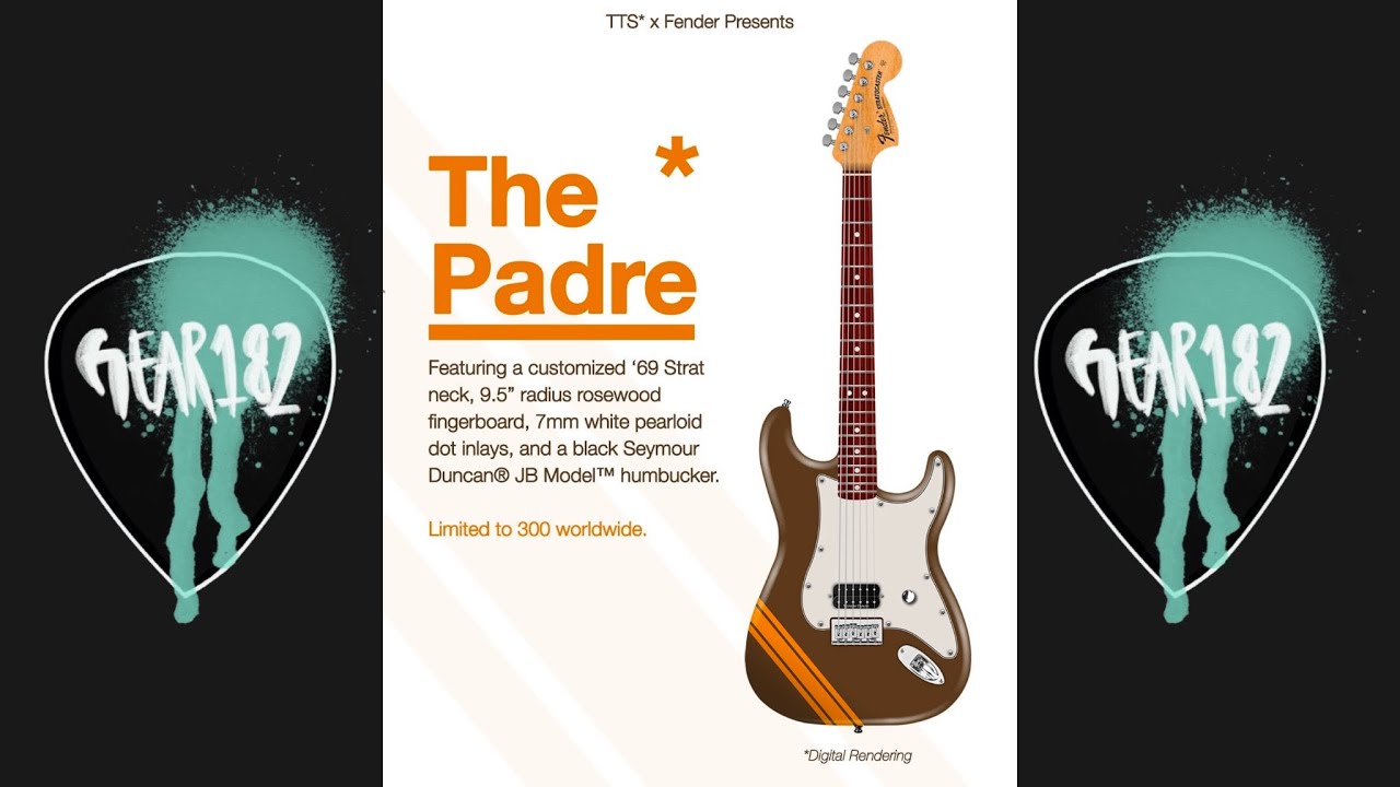 Tom DeLonge Fender To The Stars The Padre Stratocaster thoughts