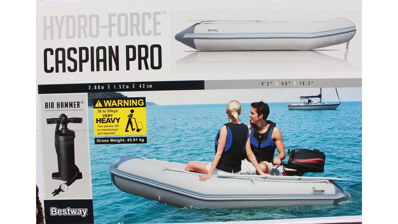 Распаковка и надувание надувной лодки BESTWAY HYDRO-FORCE Caspian Pro