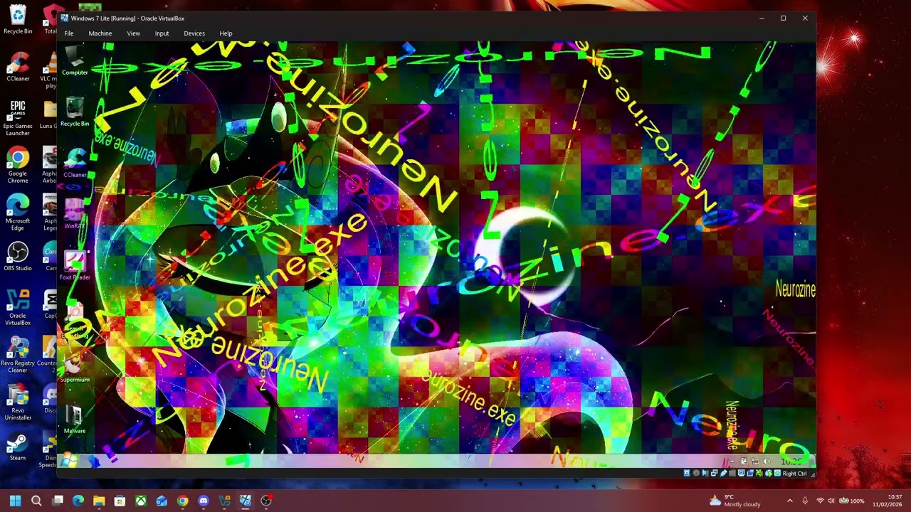 Destroying Windows 7 with Neurozine.exe
