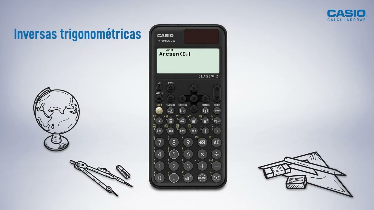 Classwiz fx-991LA CW | Inversas trigonom&eacute;tricas.