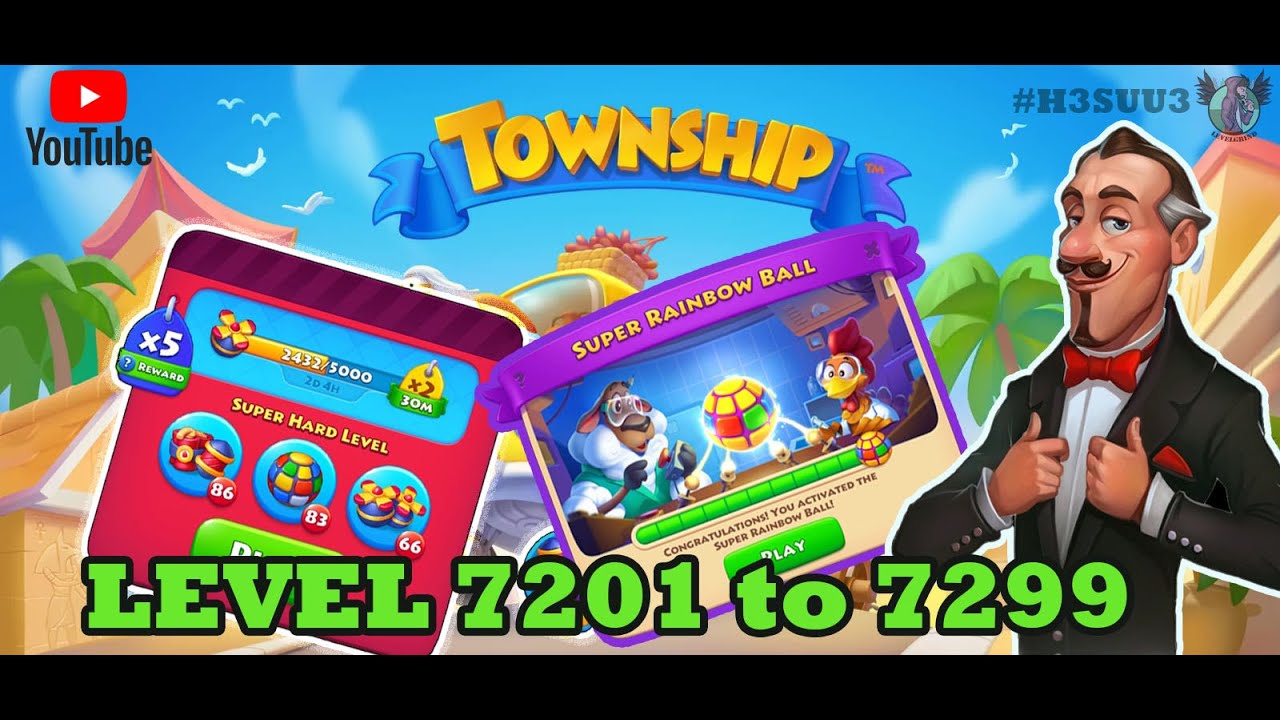 Township Gameplay - Match-3 Level 7201 to 7299